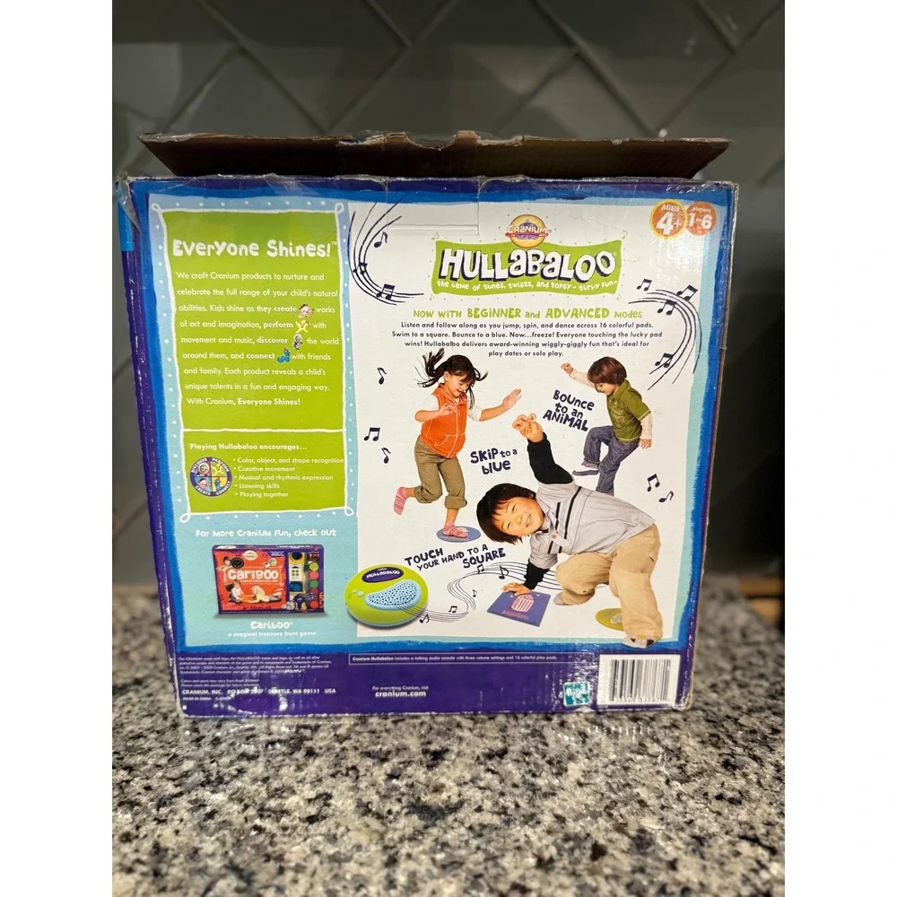 Cranium Hullabaloo Musical Game Active Play Colors Shapes Preschool Ages 4+